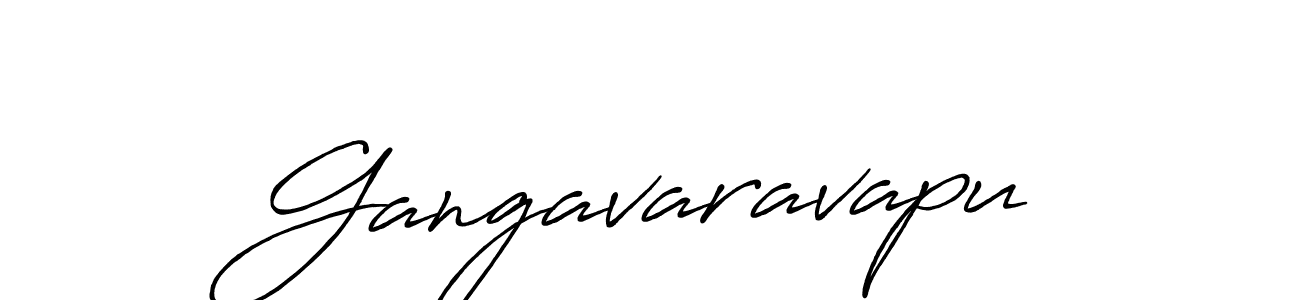 Design your own signature with our free online signature maker. With this signature software, you can create a handwritten (Antro_Vectra_Bolder) signature for name Gangavaravapu. Gangavaravapu signature style 7 images and pictures png