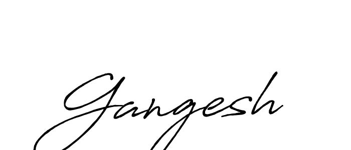 Gangesh stylish signature style. Best Handwritten Sign (Antro_Vectra_Bolder) for my name. Handwritten Signature Collection Ideas for my name Gangesh. Gangesh signature style 7 images and pictures png