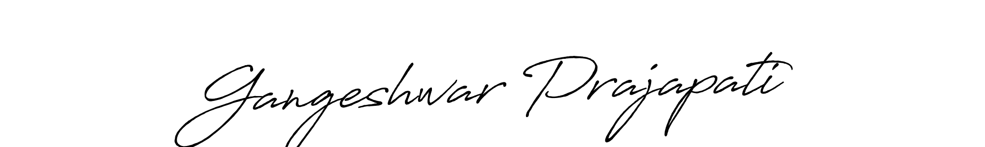 It looks lik you need a new signature style for name Gangeshwar Prajapati. Design unique handwritten (Antro_Vectra_Bolder) signature with our free signature maker in just a few clicks. Gangeshwar Prajapati signature style 7 images and pictures png