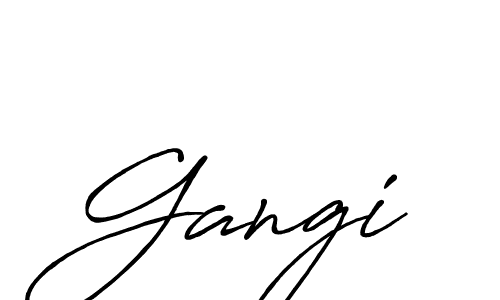 Also we have Gangi name is the best signature style. Create professional handwritten signature collection using Antro_Vectra_Bolder autograph style. Gangi signature style 7 images and pictures png