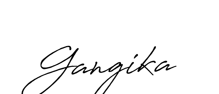 Make a beautiful signature design for name Gangika. Use this online signature maker to create a handwritten signature for free. Gangika signature style 7 images and pictures png