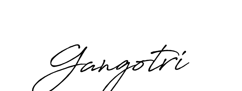 Create a beautiful signature design for name Gangotri. With this signature (Antro_Vectra_Bolder) fonts, you can make a handwritten signature for free. Gangotri signature style 7 images and pictures png