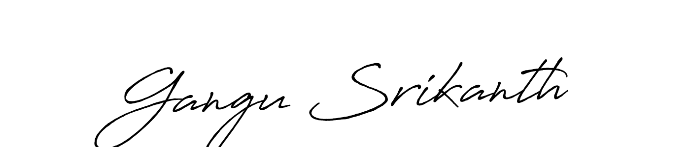This is the best signature style for the Gangu Srikanth name. Also you like these signature font (Antro_Vectra_Bolder). Mix name signature. Gangu Srikanth signature style 7 images and pictures png