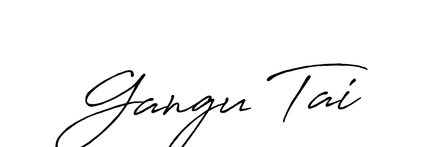 Similarly Antro_Vectra_Bolder is the best handwritten signature design. Signature creator online .You can use it as an online autograph creator for name Gangu Tai. Gangu Tai signature style 7 images and pictures png