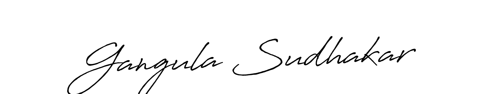 Make a short Gangula Sudhakar signature style. Manage your documents anywhere anytime using Antro_Vectra_Bolder. Create and add eSignatures, submit forms, share and send files easily. Gangula Sudhakar signature style 7 images and pictures png