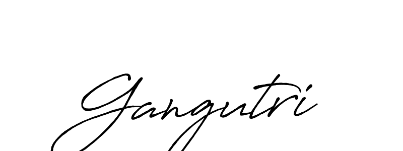 Also we have Gangutri name is the best signature style. Create professional handwritten signature collection using Antro_Vectra_Bolder autograph style. Gangutri signature style 7 images and pictures png