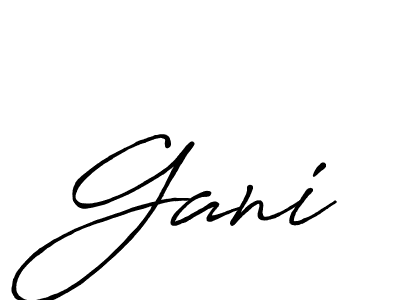 How to make Gani name signature. Use Antro_Vectra_Bolder style for creating short signs online. This is the latest handwritten sign. Gani signature style 7 images and pictures png