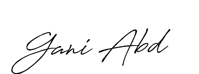 Antro_Vectra_Bolder is a professional signature style that is perfect for those who want to add a touch of class to their signature. It is also a great choice for those who want to make their signature more unique. Get Gani Abd name to fancy signature for free. Gani Abd signature style 7 images and pictures png
