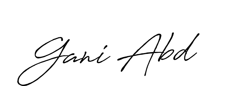if you are searching for the best signature style for your name Gani Abd. so please give up your signature search. here we have designed multiple signature styles  using Antro_Vectra_Bolder. Gani Abd signature style 7 images and pictures png