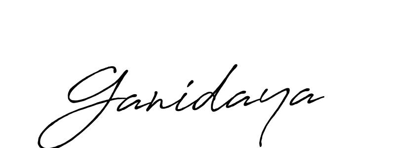 Design your own signature with our free online signature maker. With this signature software, you can create a handwritten (Antro_Vectra_Bolder) signature for name Ganidaya. Ganidaya signature style 7 images and pictures png