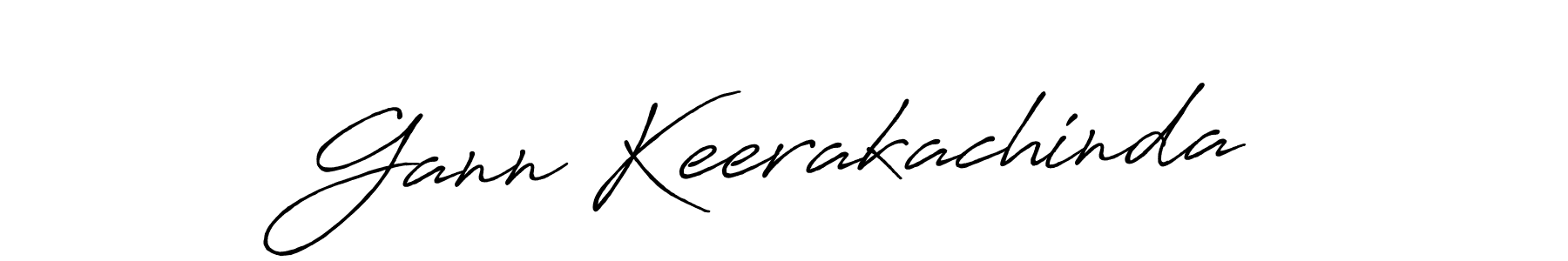 How to make Gann Keerakachinda signature? Antro_Vectra_Bolder is a professional autograph style. Create handwritten signature for Gann Keerakachinda name. Gann Keerakachinda signature style 7 images and pictures png