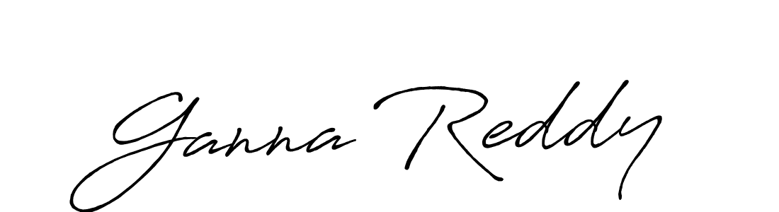 Use a signature maker to create a handwritten signature online. With this signature software, you can design (Antro_Vectra_Bolder) your own signature for name Ganna Reddy. Ganna Reddy signature style 7 images and pictures png