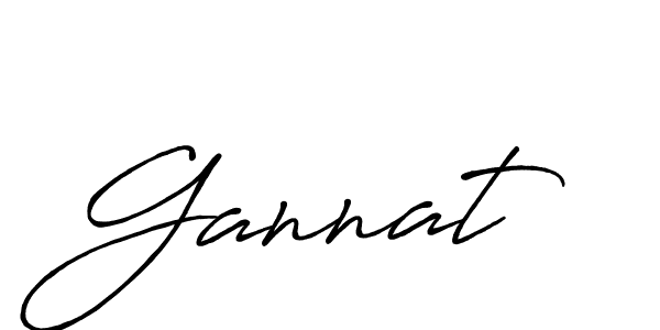 Use a signature maker to create a handwritten signature online. With this signature software, you can design (Antro_Vectra_Bolder) your own signature for name Gannat. Gannat signature style 7 images and pictures png