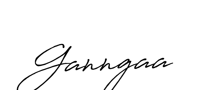 Use a signature maker to create a handwritten signature online. With this signature software, you can design (Antro_Vectra_Bolder) your own signature for name Ganngaa. Ganngaa signature style 7 images and pictures png