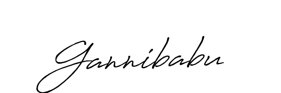 Also we have Gannibabu name is the best signature style. Create professional handwritten signature collection using Antro_Vectra_Bolder autograph style. Gannibabu signature style 7 images and pictures png