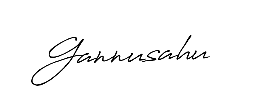 Make a beautiful signature design for name Gannusahu. With this signature (Antro_Vectra_Bolder) style, you can create a handwritten signature for free. Gannusahu signature style 7 images and pictures png
