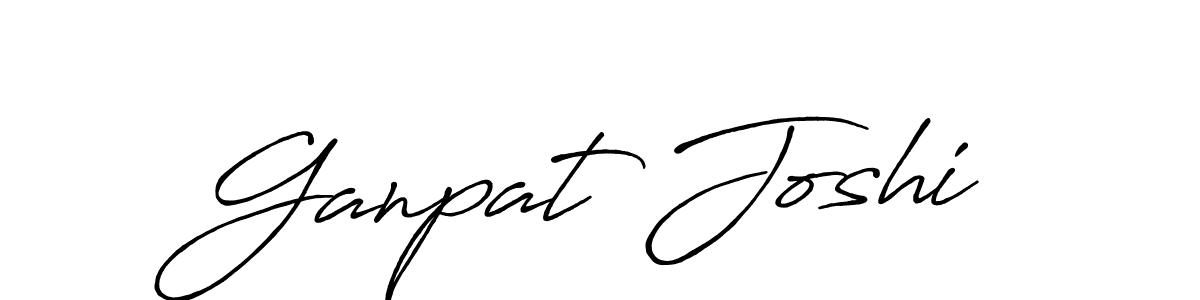 Also You can easily find your signature by using the search form. We will create Ganpat Joshi name handwritten signature images for you free of cost using Antro_Vectra_Bolder sign style. Ganpat Joshi signature style 7 images and pictures png