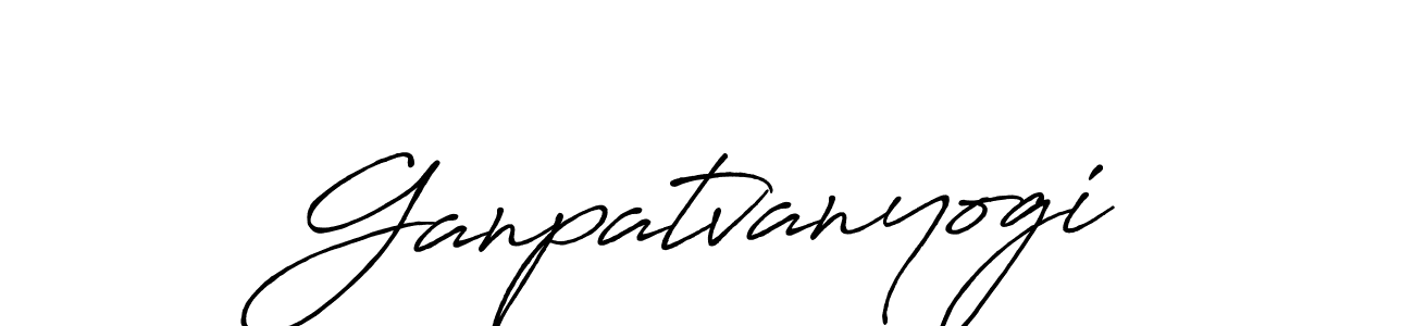 if you are searching for the best signature style for your name Ganpatvanyogi. so please give up your signature search. here we have designed multiple signature styles  using Antro_Vectra_Bolder. Ganpatvanyogi signature style 7 images and pictures png