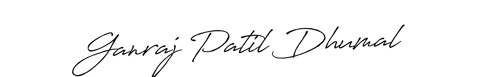 How to Draw Ganraj Patil Dhumal signature style? Antro_Vectra_Bolder is a latest design signature styles for name Ganraj Patil Dhumal. Ganraj Patil Dhumal signature style 7 images and pictures png
