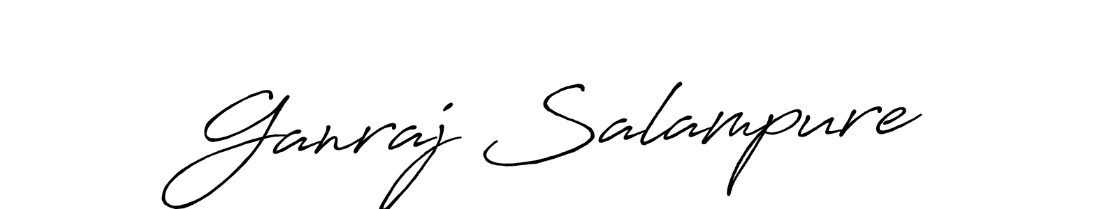 How to make Ganraj Salampure signature? Antro_Vectra_Bolder is a professional autograph style. Create handwritten signature for Ganraj Salampure name. Ganraj Salampure signature style 7 images and pictures png