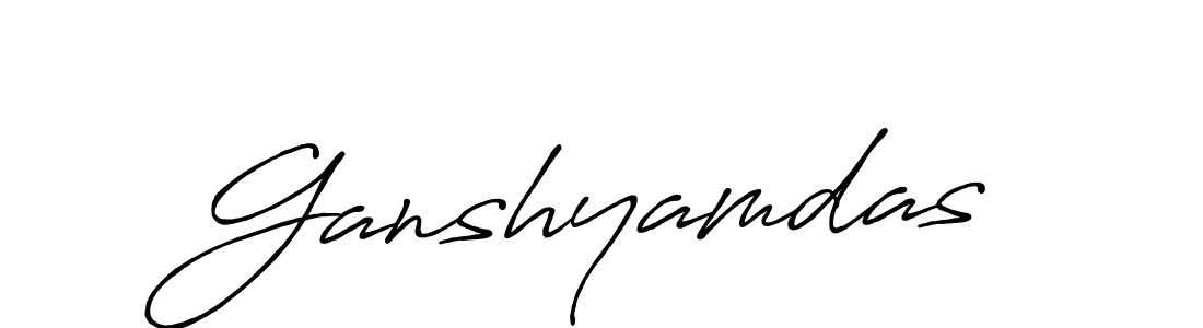 Once you've used our free online signature maker to create your best signature Antro_Vectra_Bolder style, it's time to enjoy all of the benefits that Ganshyamdas name signing documents. Ganshyamdas signature style 7 images and pictures png