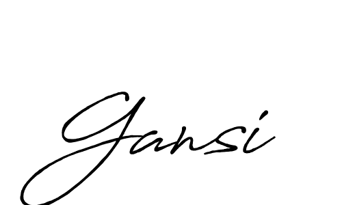 Gansi stylish signature style. Best Handwritten Sign (Antro_Vectra_Bolder) for my name. Handwritten Signature Collection Ideas for my name Gansi. Gansi signature style 7 images and pictures png