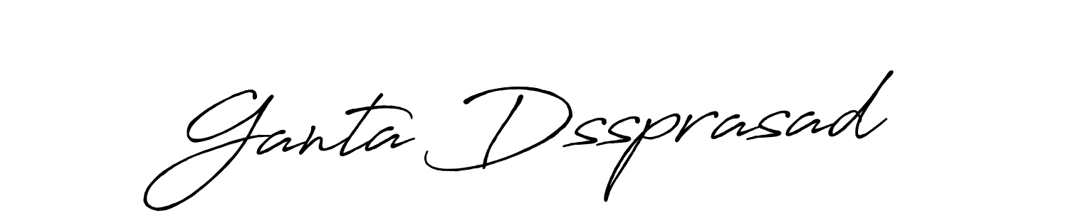 Also we have Ganta Dssprasad name is the best signature style. Create professional handwritten signature collection using Antro_Vectra_Bolder autograph style. Ganta Dssprasad signature style 7 images and pictures png