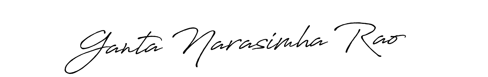 How to Draw Ganta Narasimha Rao signature style? Antro_Vectra_Bolder is a latest design signature styles for name Ganta Narasimha Rao. Ganta Narasimha Rao signature style 7 images and pictures png