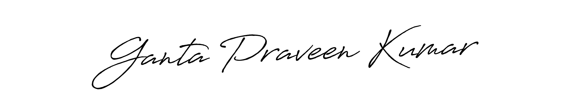 Also You can easily find your signature by using the search form. We will create Ganta Praveen Kumar name handwritten signature images for you free of cost using Antro_Vectra_Bolder sign style. Ganta Praveen Kumar signature style 7 images and pictures png