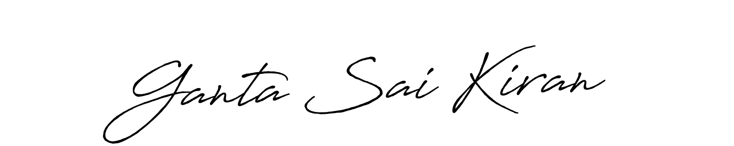 Similarly Antro_Vectra_Bolder is the best handwritten signature design. Signature creator online .You can use it as an online autograph creator for name Ganta Sai Kiran. Ganta Sai Kiran signature style 7 images and pictures png