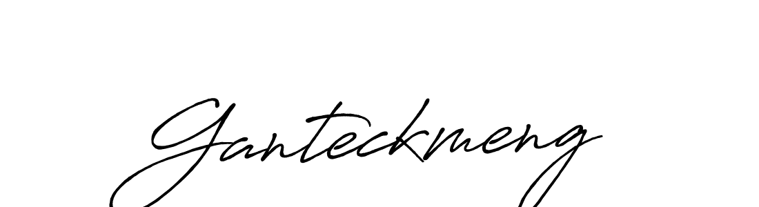 You should practise on your own different ways (Antro_Vectra_Bolder) to write your name (Ganteckmeng) in signature. don't let someone else do it for you. Ganteckmeng signature style 7 images and pictures png