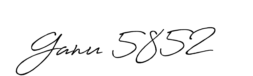 Also we have Ganu 5852  name is the best signature style. Create professional handwritten signature collection using Antro_Vectra_Bolder autograph style. Ganu 5852  signature style 7 images and pictures png