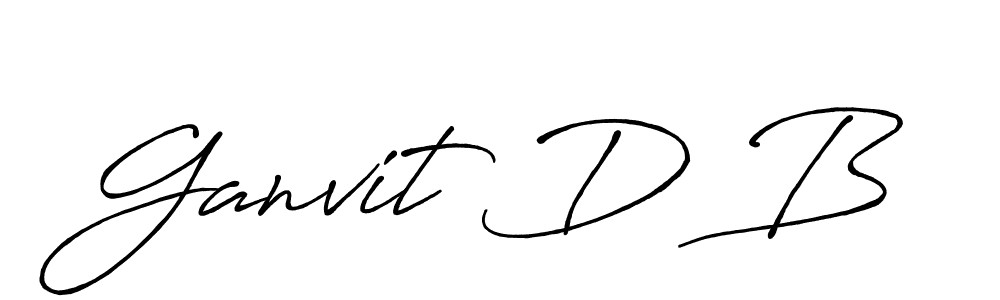 This is the best signature style for the Ganvit D B name. Also you like these signature font (Antro_Vectra_Bolder). Mix name signature. Ganvit D B signature style 7 images and pictures png