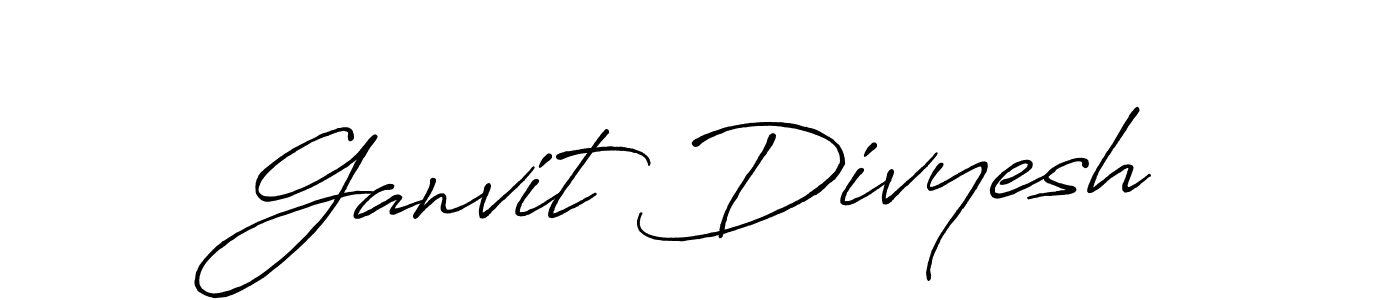 Also You can easily find your signature by using the search form. We will create Ganvit Divyesh name handwritten signature images for you free of cost using Antro_Vectra_Bolder sign style. Ganvit Divyesh signature style 7 images and pictures png