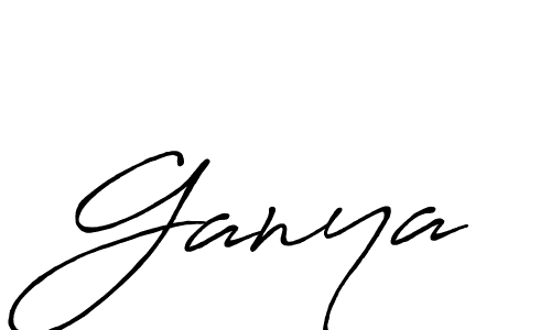 Similarly Antro_Vectra_Bolder is the best handwritten signature design. Signature creator online .You can use it as an online autograph creator for name Ganya. Ganya signature style 7 images and pictures png