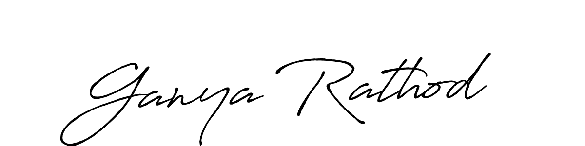 Once you've used our free online signature maker to create your best signature Antro_Vectra_Bolder style, it's time to enjoy all of the benefits that Ganya Rathod name signing documents. Ganya Rathod signature style 7 images and pictures png