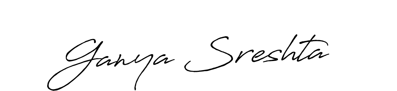 Once you've used our free online signature maker to create your best signature Antro_Vectra_Bolder style, it's time to enjoy all of the benefits that Ganya Sreshta name signing documents. Ganya Sreshta signature style 7 images and pictures png