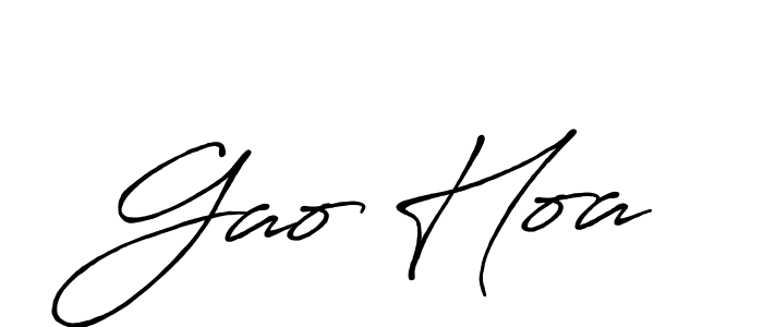 Gao Hoa stylish signature style. Best Handwritten Sign (Antro_Vectra_Bolder) for my name. Handwritten Signature Collection Ideas for my name Gao Hoa. Gao Hoa signature style 7 images and pictures png