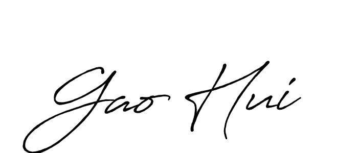 It looks lik you need a new signature style for name Gao Hui. Design unique handwritten (Antro_Vectra_Bolder) signature with our free signature maker in just a few clicks. Gao Hui signature style 7 images and pictures png