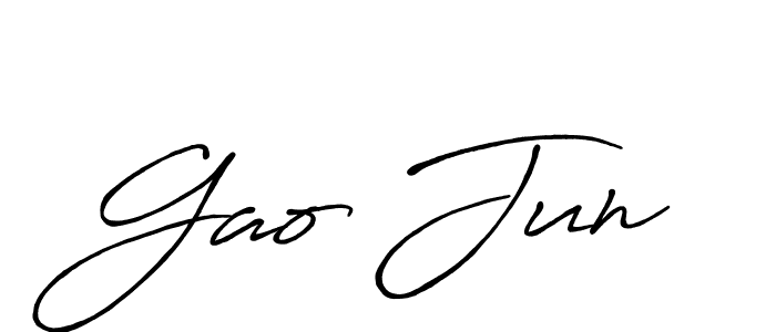 This is the best signature style for the Gao Jun name. Also you like these signature font (Antro_Vectra_Bolder). Mix name signature. Gao Jun signature style 7 images and pictures png