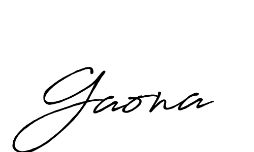 Create a beautiful signature design for name Gaona. With this signature (Antro_Vectra_Bolder) fonts, you can make a handwritten signature for free. Gaona signature style 7 images and pictures png