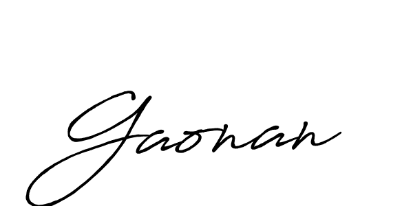 if you are searching for the best signature style for your name Gaonan. so please give up your signature search. here we have designed multiple signature styles  using Antro_Vectra_Bolder. Gaonan signature style 7 images and pictures png