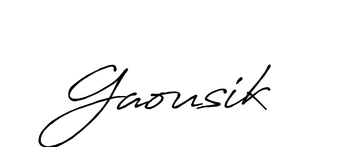 You should practise on your own different ways (Antro_Vectra_Bolder) to write your name (Gaousik) in signature. don't let someone else do it for you. Gaousik signature style 7 images and pictures png