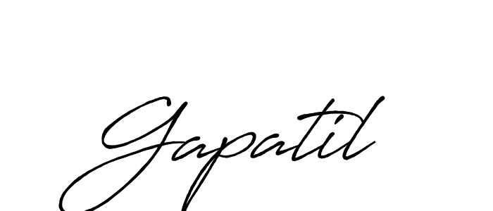 The best way (Antro_Vectra_Bolder) to make a short signature is to pick only two or three words in your name. The name Gapatil include a total of six letters. For converting this name. Gapatil signature style 7 images and pictures png