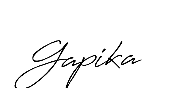 Design your own signature with our free online signature maker. With this signature software, you can create a handwritten (Antro_Vectra_Bolder) signature for name Gapika. Gapika signature style 7 images and pictures png