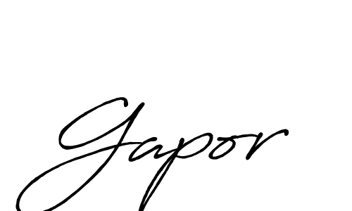 You should practise on your own different ways (Antro_Vectra_Bolder) to write your name (Gapor) in signature. don't let someone else do it for you. Gapor signature style 7 images and pictures png