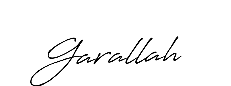 Also we have Garallah name is the best signature style. Create professional handwritten signature collection using Antro_Vectra_Bolder autograph style. Garallah signature style 7 images and pictures png