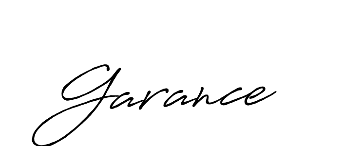 How to make Garance name signature. Use Antro_Vectra_Bolder style for creating short signs online. This is the latest handwritten sign. Garance signature style 7 images and pictures png