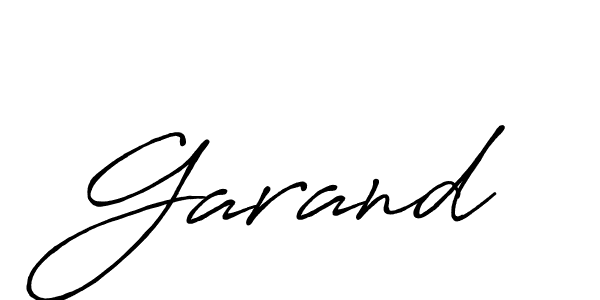 Design your own signature with our free online signature maker. With this signature software, you can create a handwritten (Antro_Vectra_Bolder) signature for name Garand. Garand signature style 7 images and pictures png