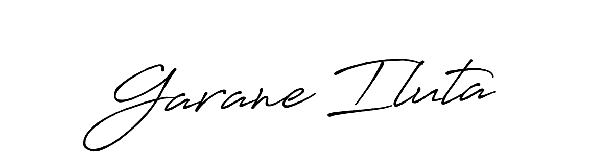 Garane Iluta stylish signature style. Best Handwritten Sign (Antro_Vectra_Bolder) for my name. Handwritten Signature Collection Ideas for my name Garane Iluta. Garane Iluta signature style 7 images and pictures png